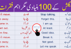 100 English Sentences Used in Daily Life with Urdu