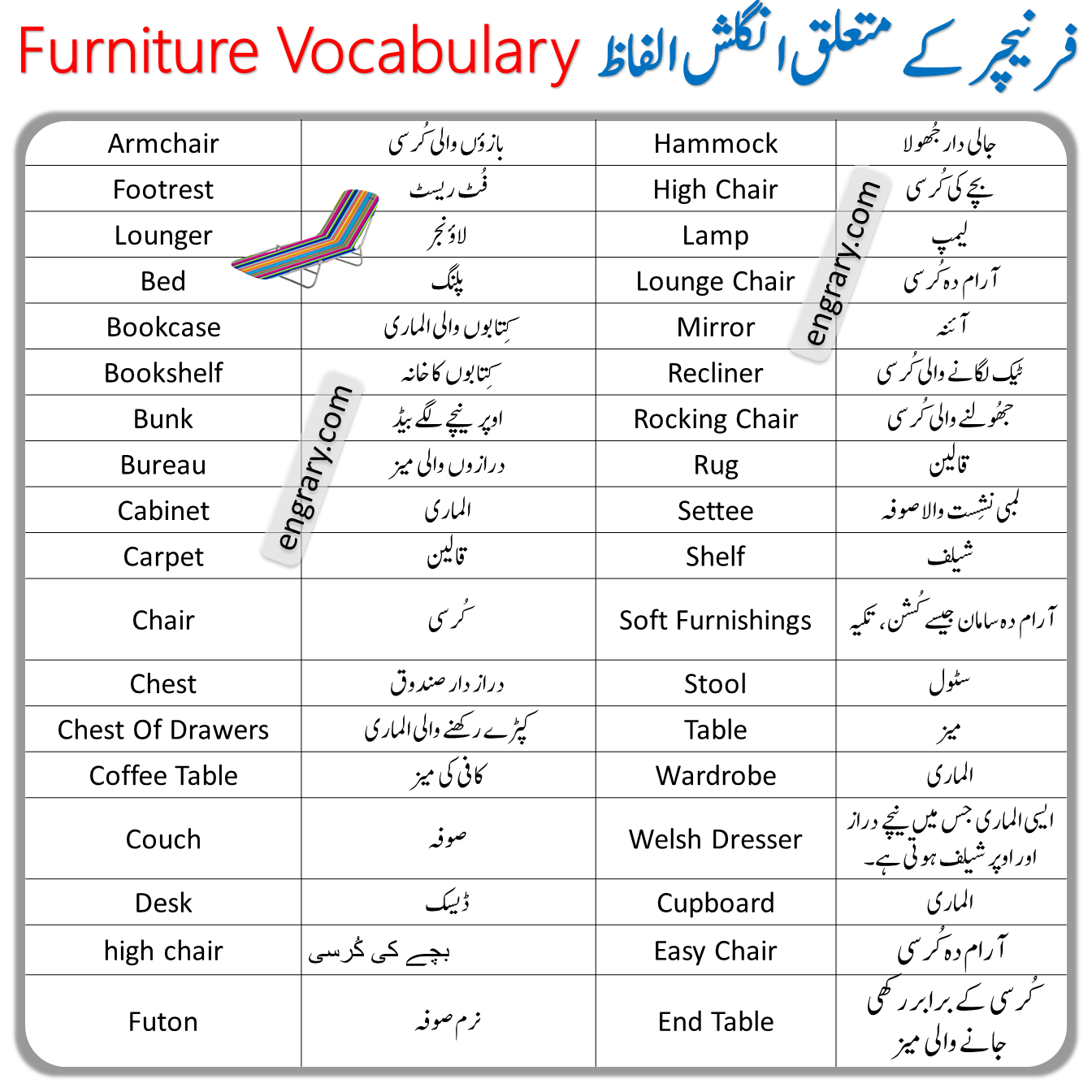 Rocking Chair Meaning In Urdu - Kaley Furniture