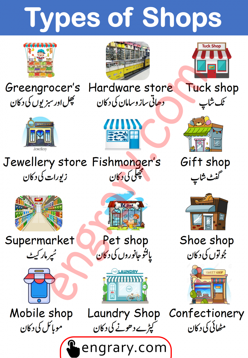 types-of-shops-vocabulary-with-urdu-meanings-engrary