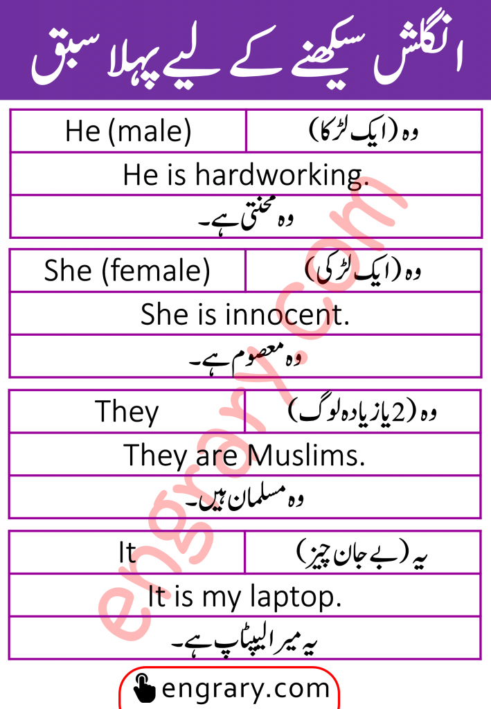 Personal Pronouns in English with Examples
