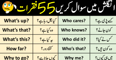 55 Short Question Sentences with Urdu Translation