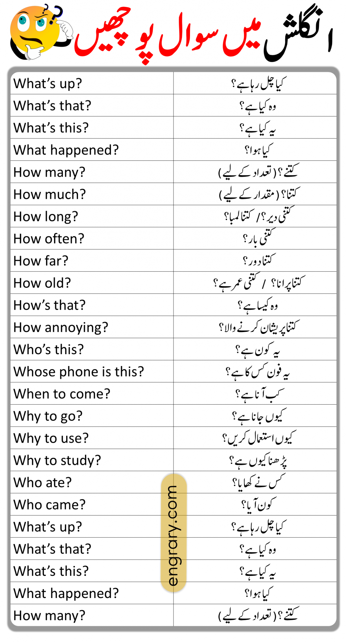 essay question meaning in urdu