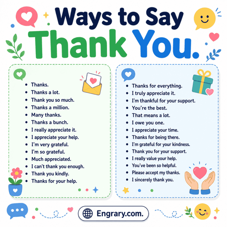 Different Ways to Say Thank You in English for Every Situation • Engrary