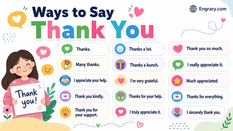 Different Ways to Say Thank You in English for Every Situation • Engrary