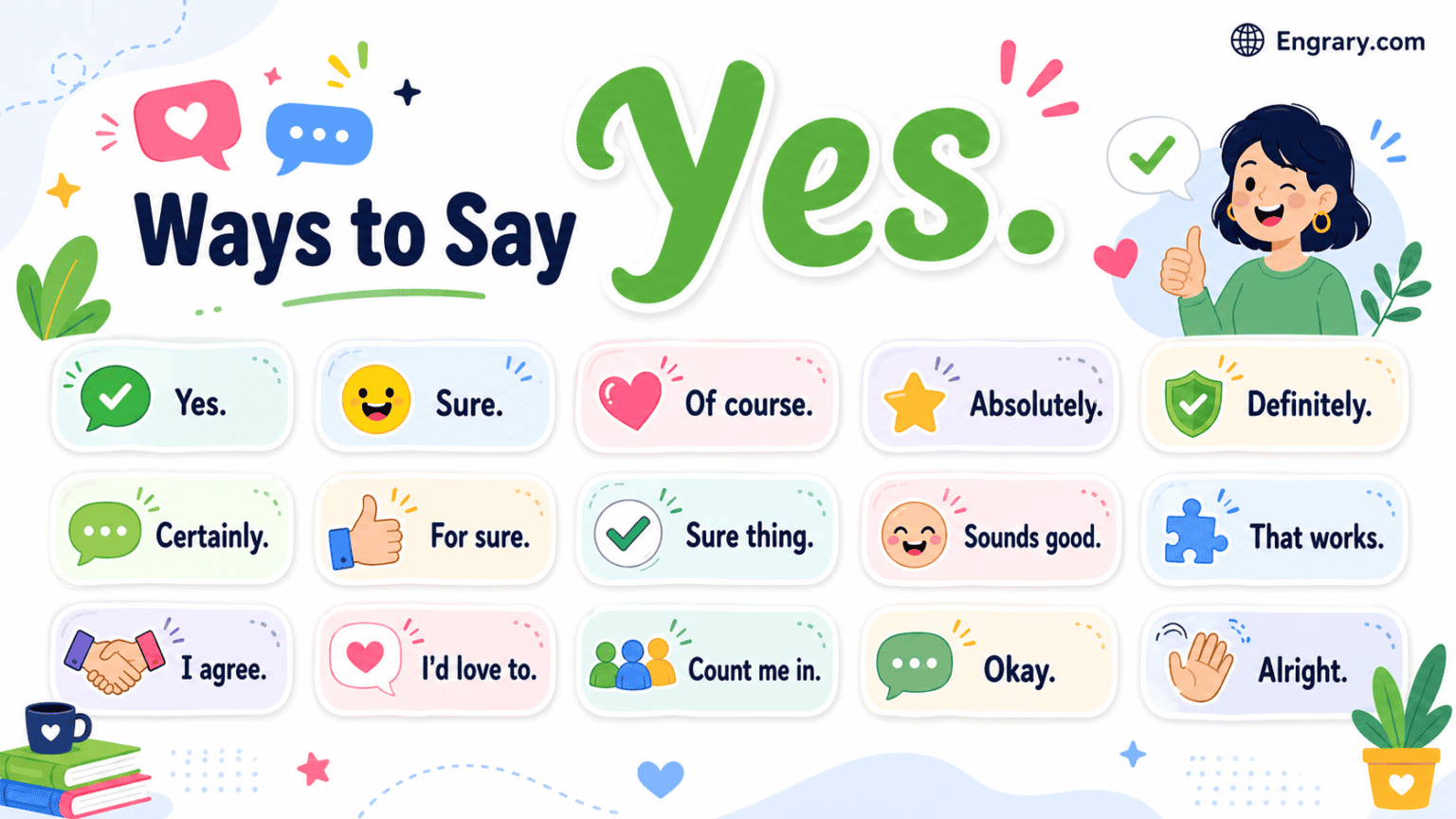 Yes To Work 60+ Best Ways to Say Yes in Work and Daily Life in English • Engrary