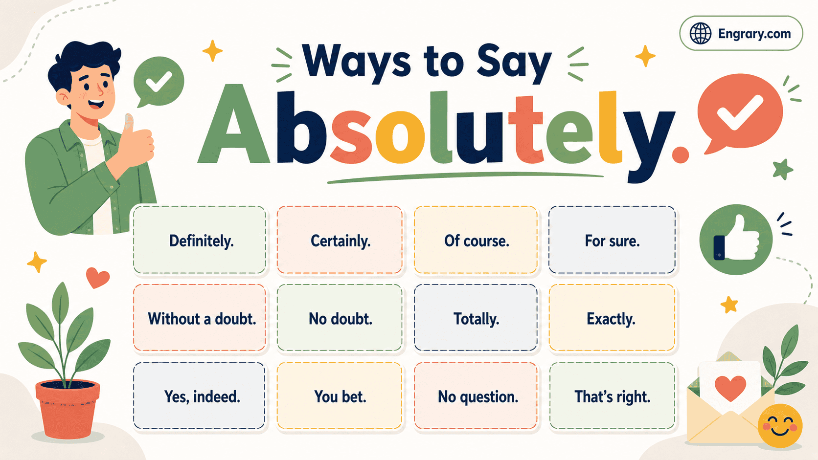 Was Absolutely Polite and Professional Ways to Say Absolutely in English • Engrary