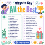 150 Formal and Casual Ways to Say “All the Best” in English • Engrary