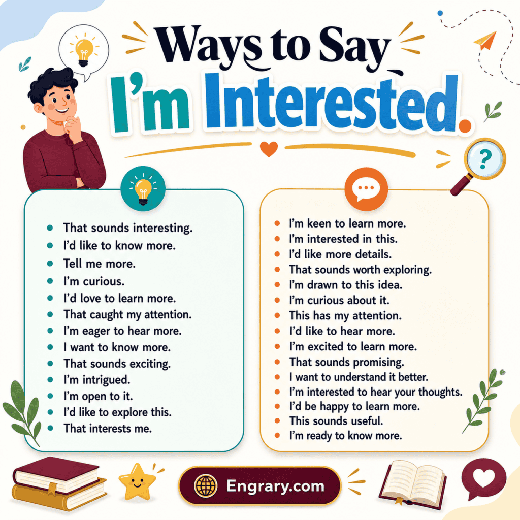 Calling Interested Other Ways to Say “I’m Interested” in English • Engrary
