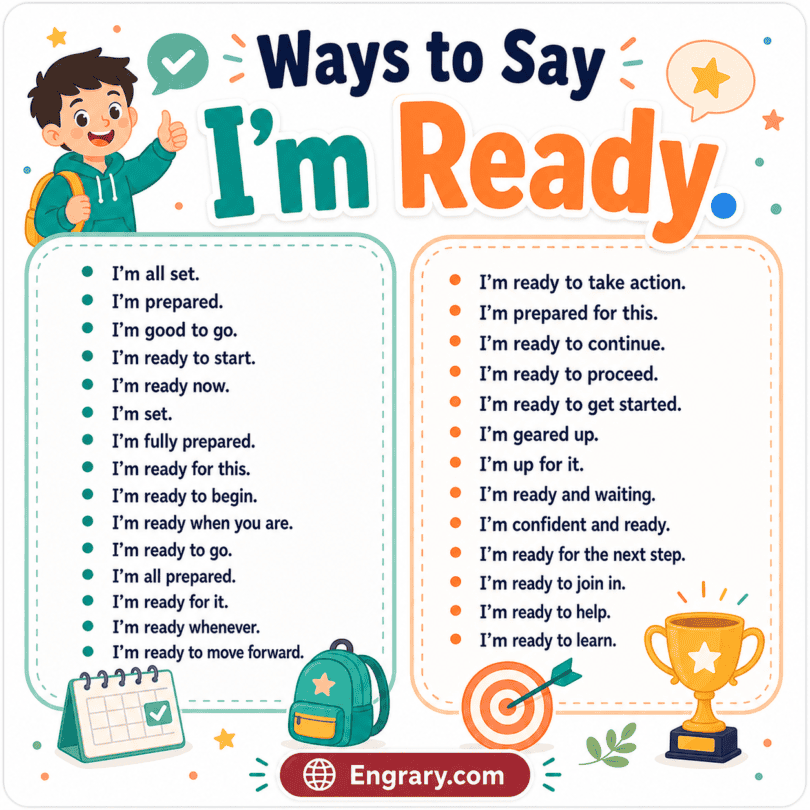 Other Ways to Say “I’m Ready” in English • Engrary