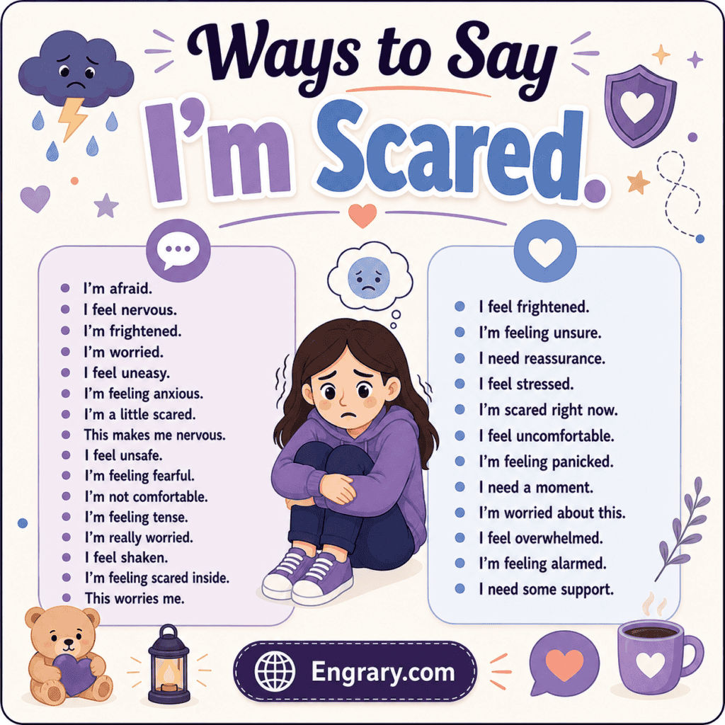 100 Ways to Say “I’m Scared” Clearly and Calmly • Engrary