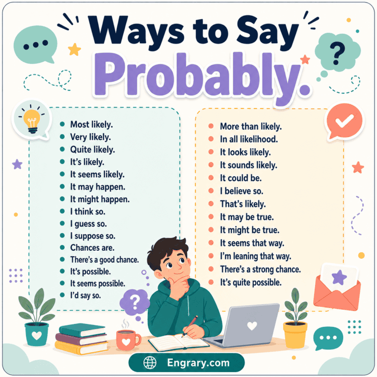 Probably Alternatives for Work, Texts, and Daily English • Engrary