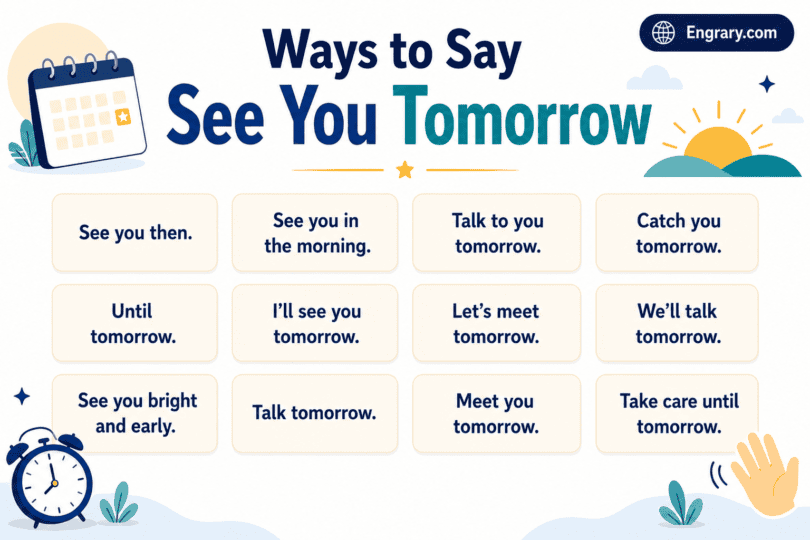 68 See You Tomorrow Alternatives in English • Engrary