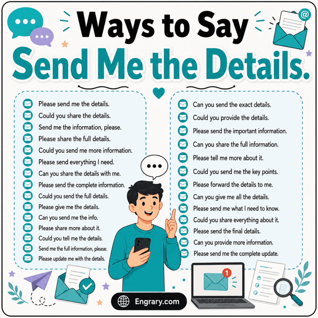 Say Send Help Professional Ways to Say “Send Me the Details” in English • Engrary