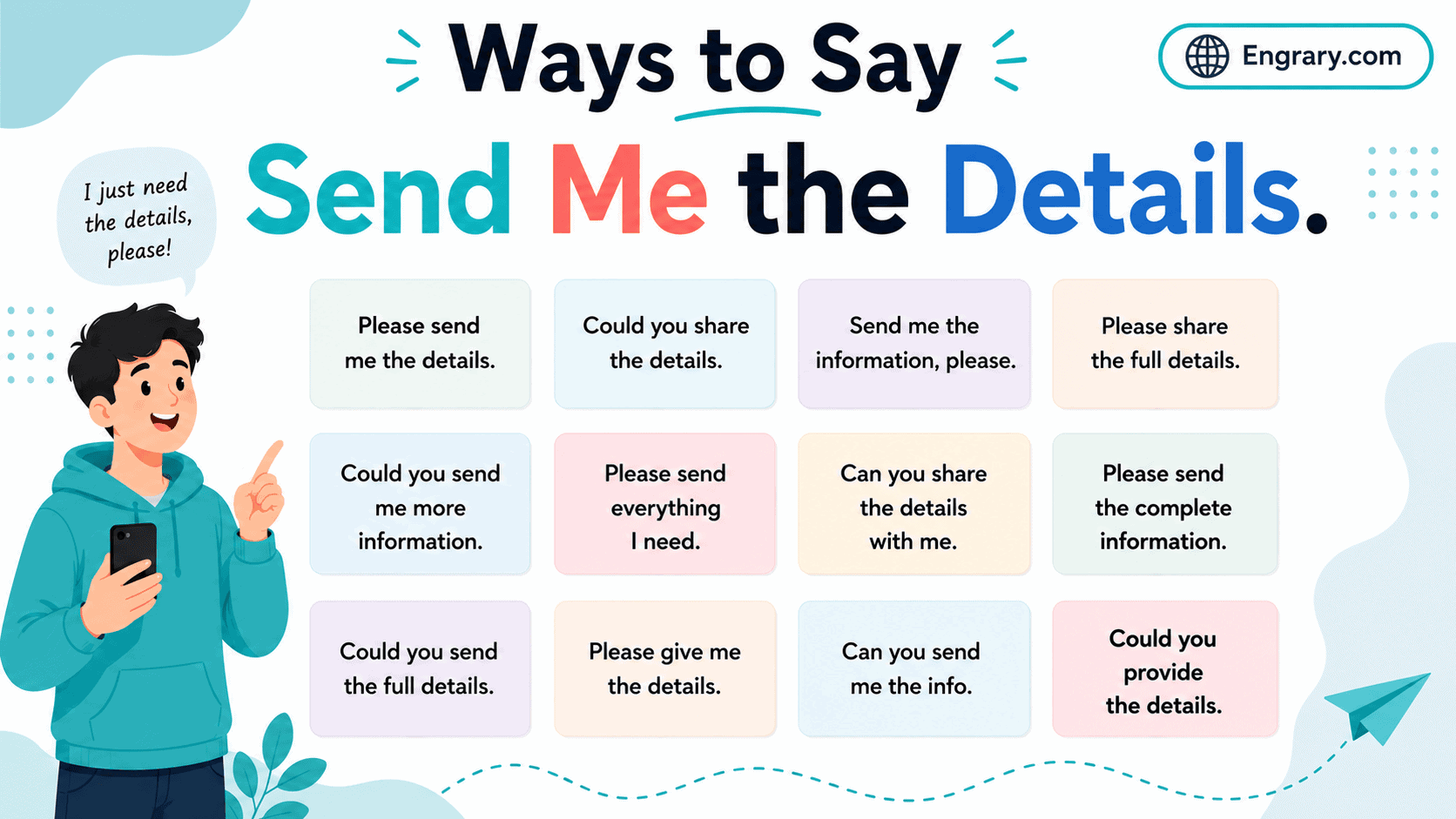 Professional Ways to Say “Send Me the Details” in English • Engrary
