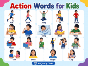 Action Words for Kids with Meanings in English • Engrary