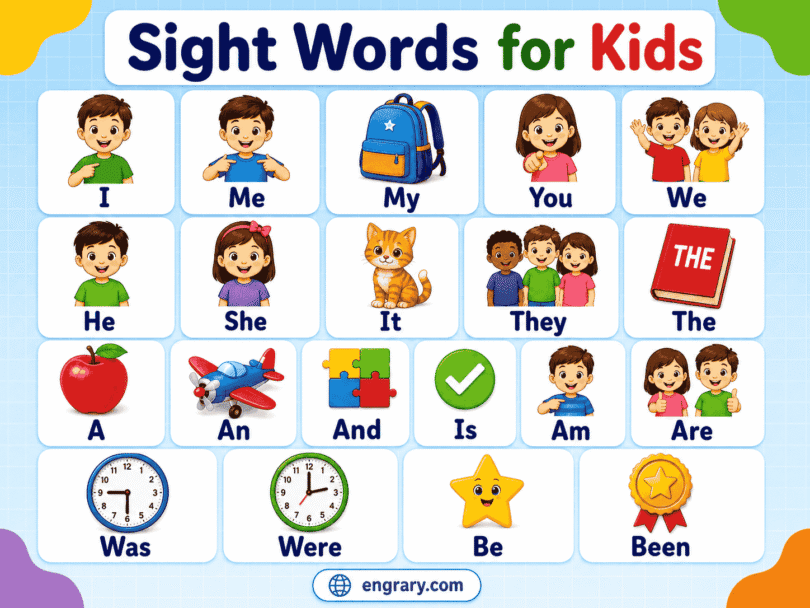 Sighting Examples 100+ Sight Words for Kids: Lists, Meanings, and Examples • Engrary