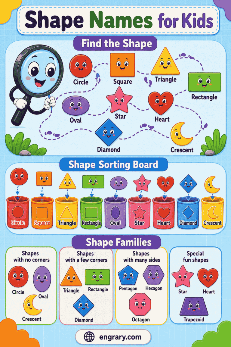 Object Names Kids 50+ Shape Names for Kids: 2D, 3D, and Real-Life Examples • Engrary